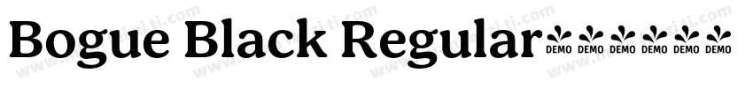 Bogue Black Regular字体转换